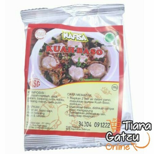 NAFISA - BUMBU KUAH BASO : 28 GR