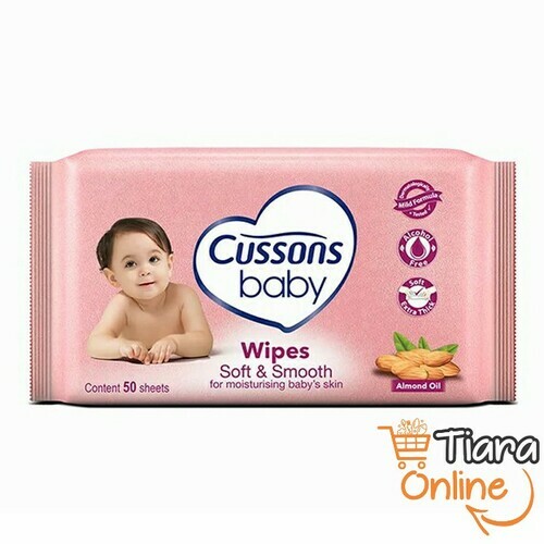 CUSSONS BABY WIPES SOFT & SMOOTH : 50'S