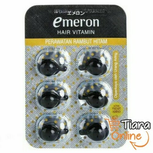 EMERON HAIR VITAMIN BLACK & SHINE : 6X1 ML