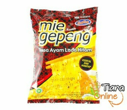 GAGA MIE GEPENG GORENG AYAM LADA HITAM : 75 GR