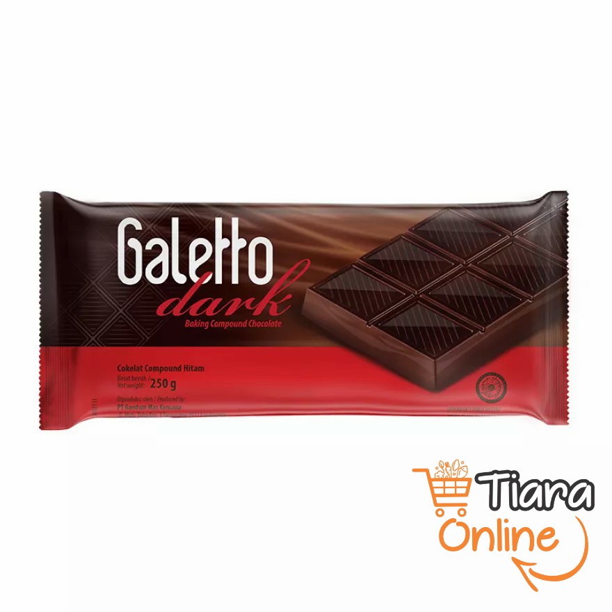 GALETTO - DARK COMPOUND CHOCO : 250 GR