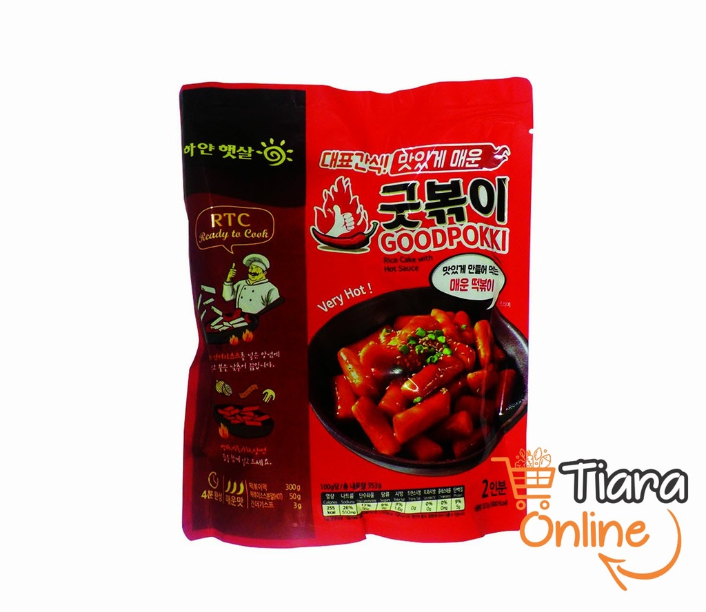 GOODPOKKI - RICE CAKES HOTSAUCE : 353 GR