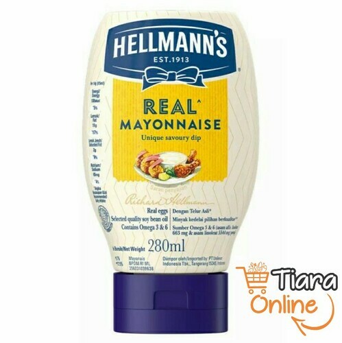 HELLMANN'S - HELLMANNS REAL MAYONNAISE : 280 ML