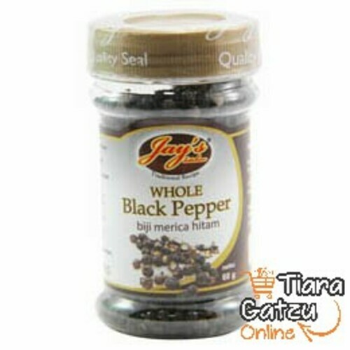 JAY'S - JAYS WHOLE BLACK PEPPER : 60 GR