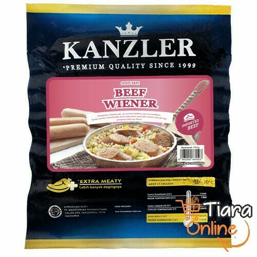 KANZLER - BEEF WIENER : 360 GR