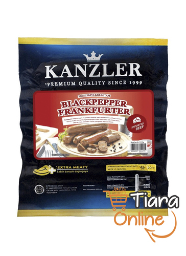 KANZLER - BLACK PEPPER FRANKFURTER : 300 GR