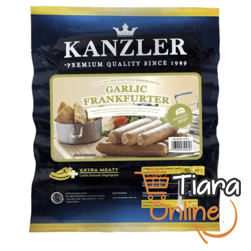 KANZLER - GARLIC FRANKFURTER : 300 GR