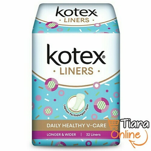 KOTEX - FRESH LINERS LONG & WIDE ANTI BACTERIA : 32'S