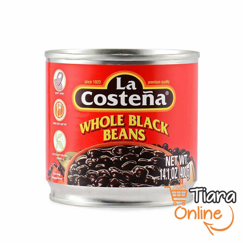 LA COSTENA - WHOLE BLACK BEANS : 400 GR