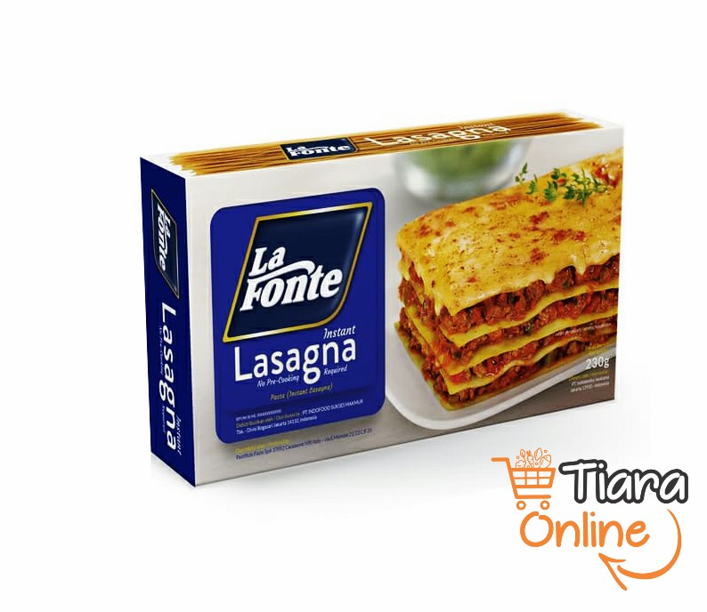 LA FONTE - INSTANT LASAGNA : 230 GR