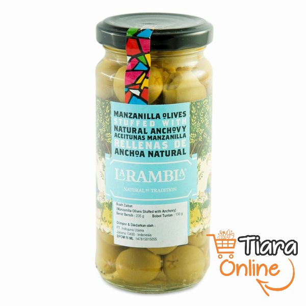 LA RAMBLA - OLIVES ANCHOVIES : 235 GR