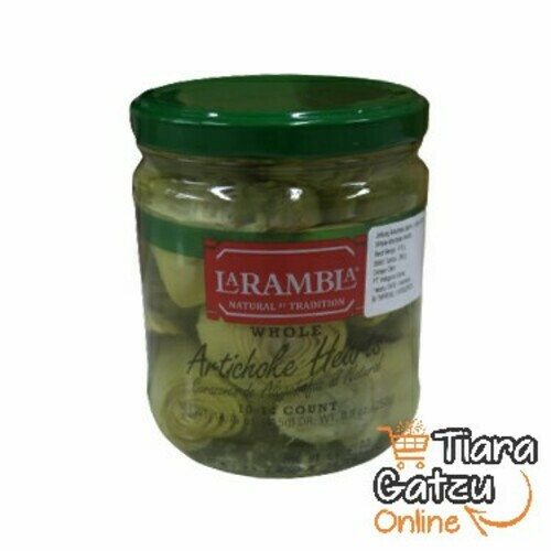 LA RAMBLA - WHOLE ARTICHOKE HEARTS : 415 GR