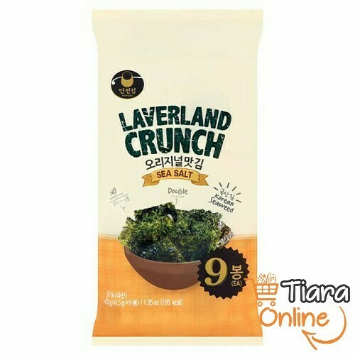 LAVERLAND - CRUNCH SEA SALT : 9X4.5GR