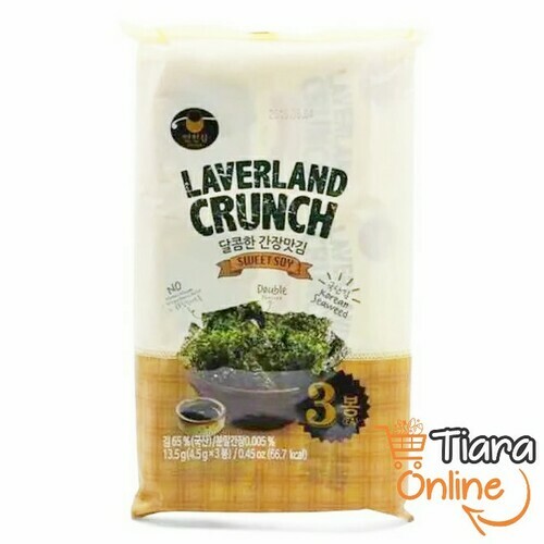 LAVERLAND - CRUNCH SWEET SOY : 3X4.5GR