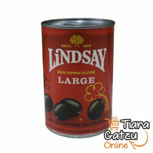 LINDSAY - OLIVES PITTED RIPE LARGE : 170 GR