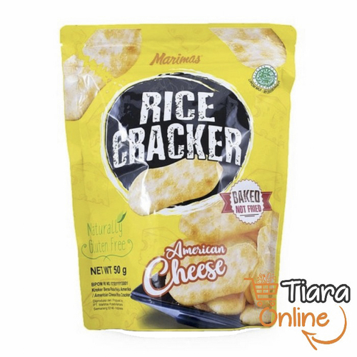 MARIMAS - RICE CRACKER CHEESE : 50 GR