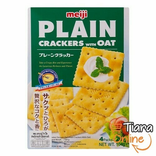 MEIJI - PLAIN CRACKERS WITH OAT : 104 GR