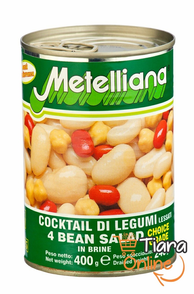 METELLIANA - 4 BEANS SALAD : 400 GR