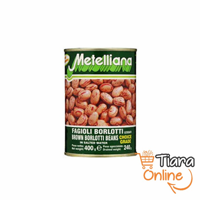 METELLIANA - BROWN BORLOTI BEANS : 400 GR