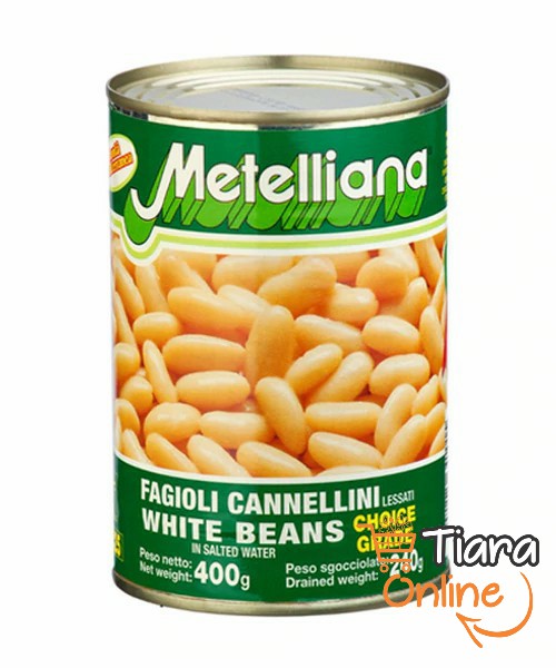 METELLIANA - WHITE BEANS : 400 GR