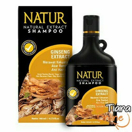 NATUR - SHAMPOO EXTRACT GINSENG : 140 ML