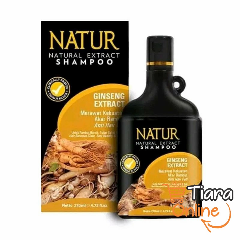 NATUR - SHAMPOO EXTRACT GINSENG : 270 ML