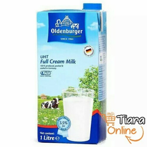 OLDENBURGER - UHT FULL CREAM MILK : 1 L