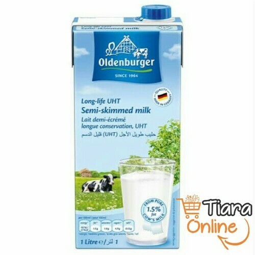 OLDENBURGER - UHT SEMI SKIM MILK : 1 L