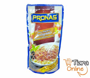 PRONAS - SAUS BOLOGNAIS : 350 GR