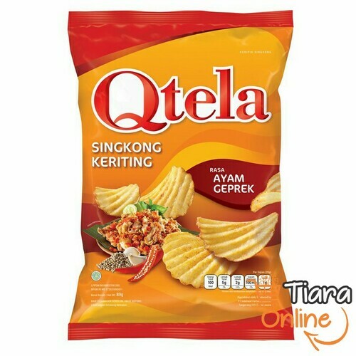 QTELA - SINGKONG KRITING AYAM GEPREK : 80 GR