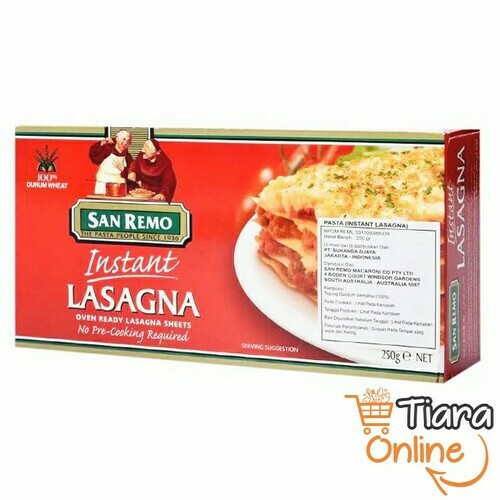 SAN REMO - INSTANT LASAGNA BOX : 250 GR