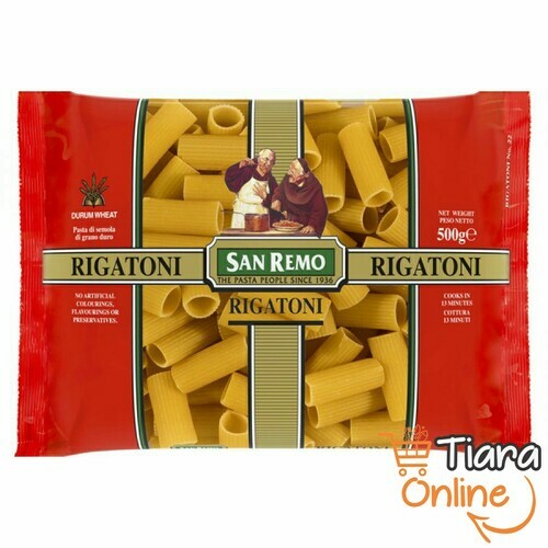 SAN REMO - RIGATONI : 500 GR