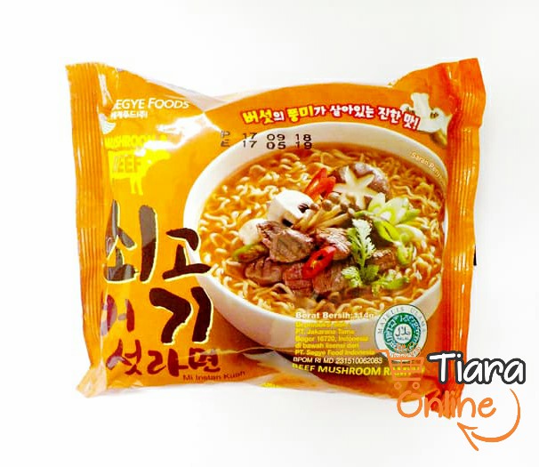 SEGYE - BEEF MUSHROOM RAMYUN : 114 GR