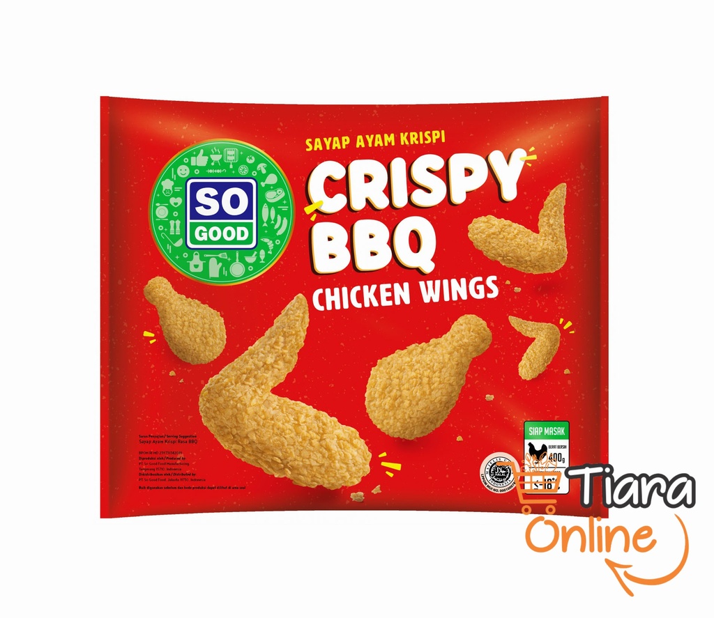 SO GOOD - CRISPY BBQ CHICKEN WINGS : 400 GR