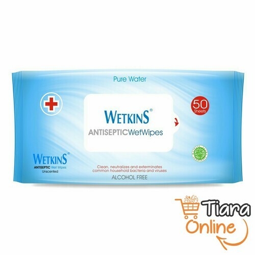 WETKINS - ANTISEPTIC WET WIPES : 50'S