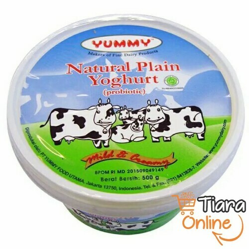 YUMMY - YOGURT NATURAL PLAIN : 500 GR