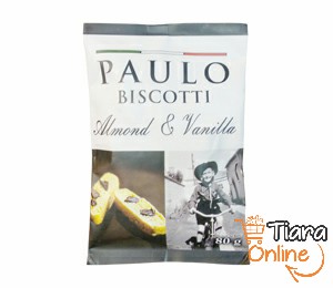 PAULO - BISCOTTI ALMOND & VANILLA : 80 GR 