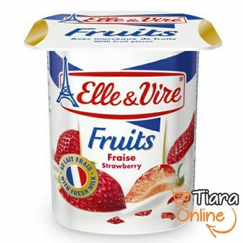 ELLE & VIRE YOGURT STRAWBERY : 125 GR