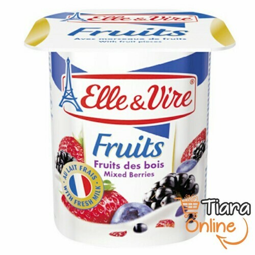 ELLE & VIRE YOGURT MIXED BERRY : 125 GR