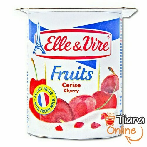 ELLE & VIRE YOGURT CHERRY : 125 GR