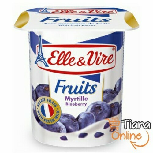 ELLE & VIRE FRUITS BLUEBERRY : 125 GR