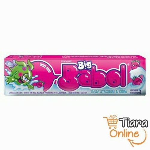 [1453167] BIG BABOL GUM STICK STRAWBERI : 20 GR