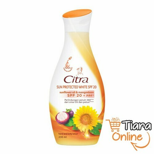 [0284268] CITRA - HAND BODY LOTION SUN PROTECT WHITE SPF20 : 230 ML 