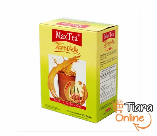 [1124574] MAX TEA - TARIKK JAHE : 5X25 GR 