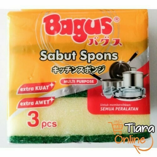 [0354043] BAGUS SABUT SPONS : 3 PCS