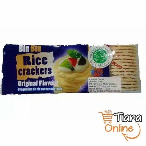 [1426164] BIN BIN - RICE CRACKERS ORIGINAL : 100 GR