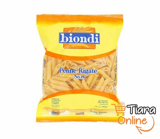 [1184441] BIONDI - PENNE RIGATE NO.18 : 500 GR