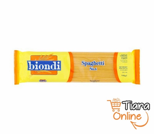 [1184443] BIONDI - SPAGHETTI NO.4 : 500 GR