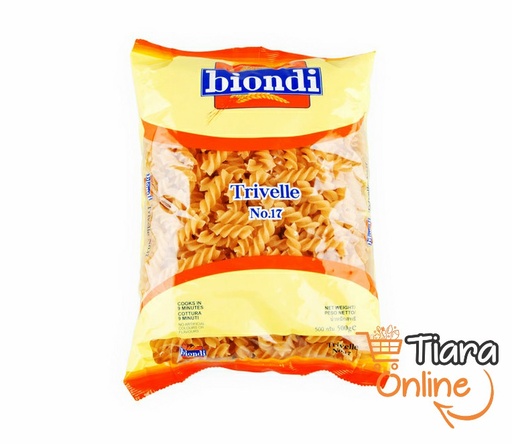 [1184440] BIONDI - TRIVELLE NO.17 : 500 GR