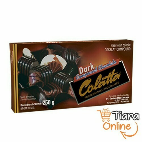 [1132117] COLLATA - DARK BAKING CHOCOLATE : 250 GR